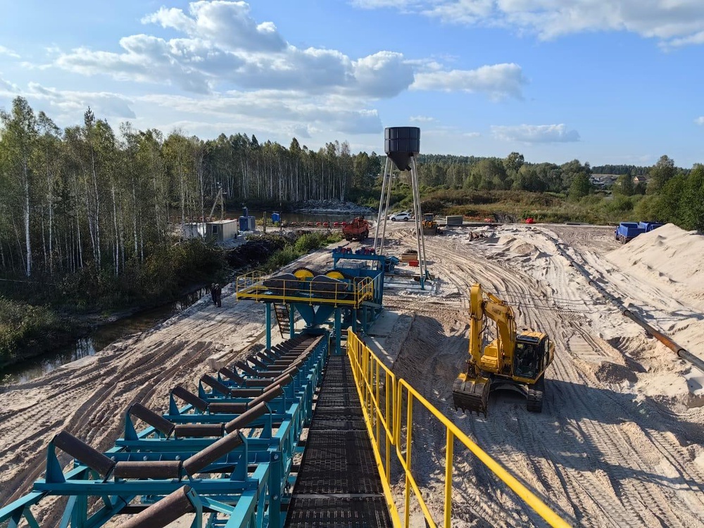 Строительный песок разной фракции